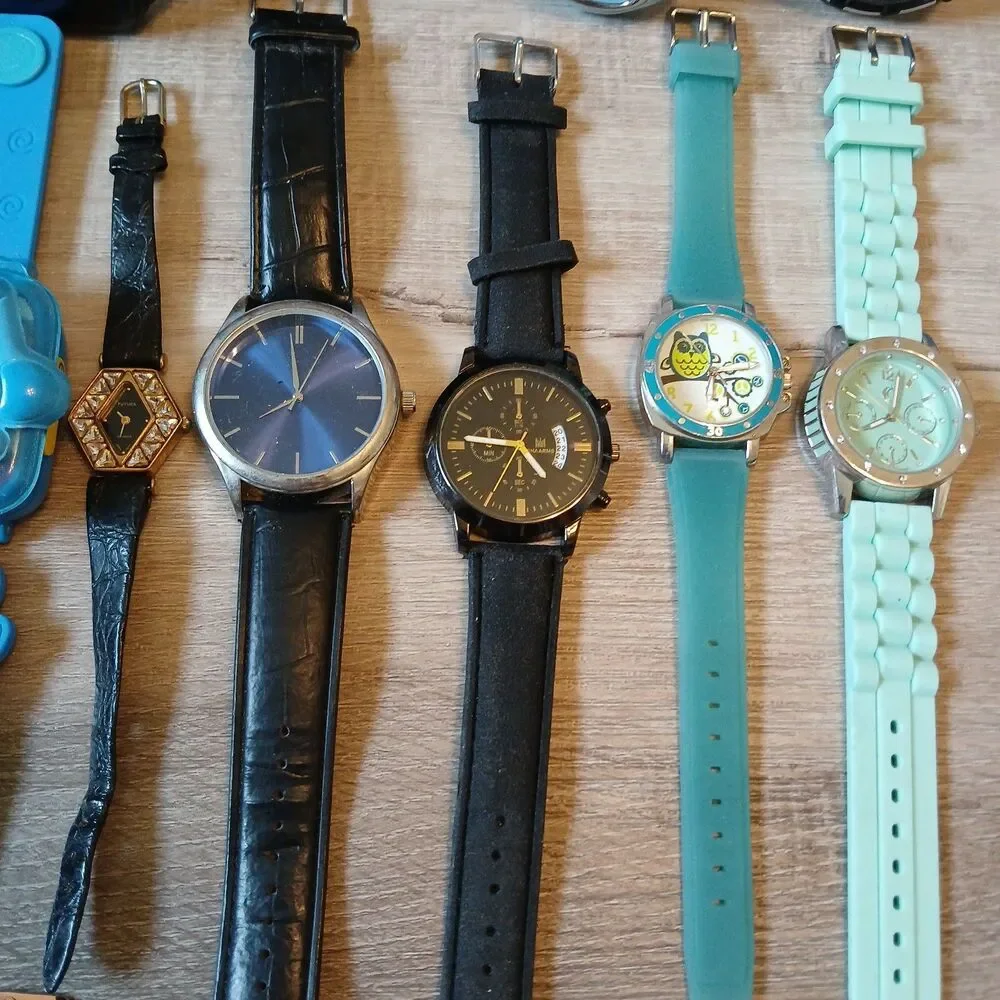 Parts/Repair Watch Lot of 50+ Timex Casio Rumours Disney Acqua Geneva -Box A7
